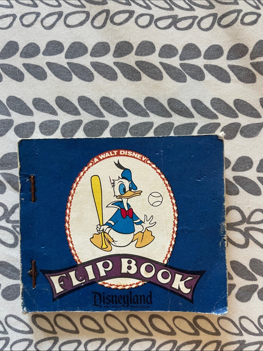 Disneyland Donald Duck Flip Book - Vintage Blue Cover